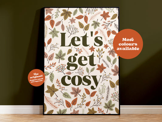 Let's get cosy print
