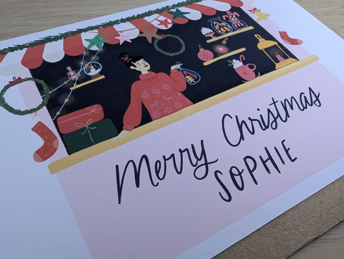 Personalised Christmas Market Card