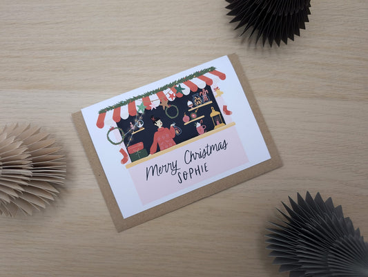 Personalised Christmas Market Card