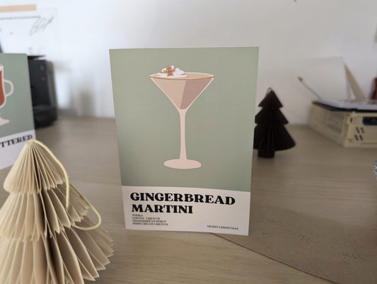 Gingerbread Martini Recipe Christmas Card
