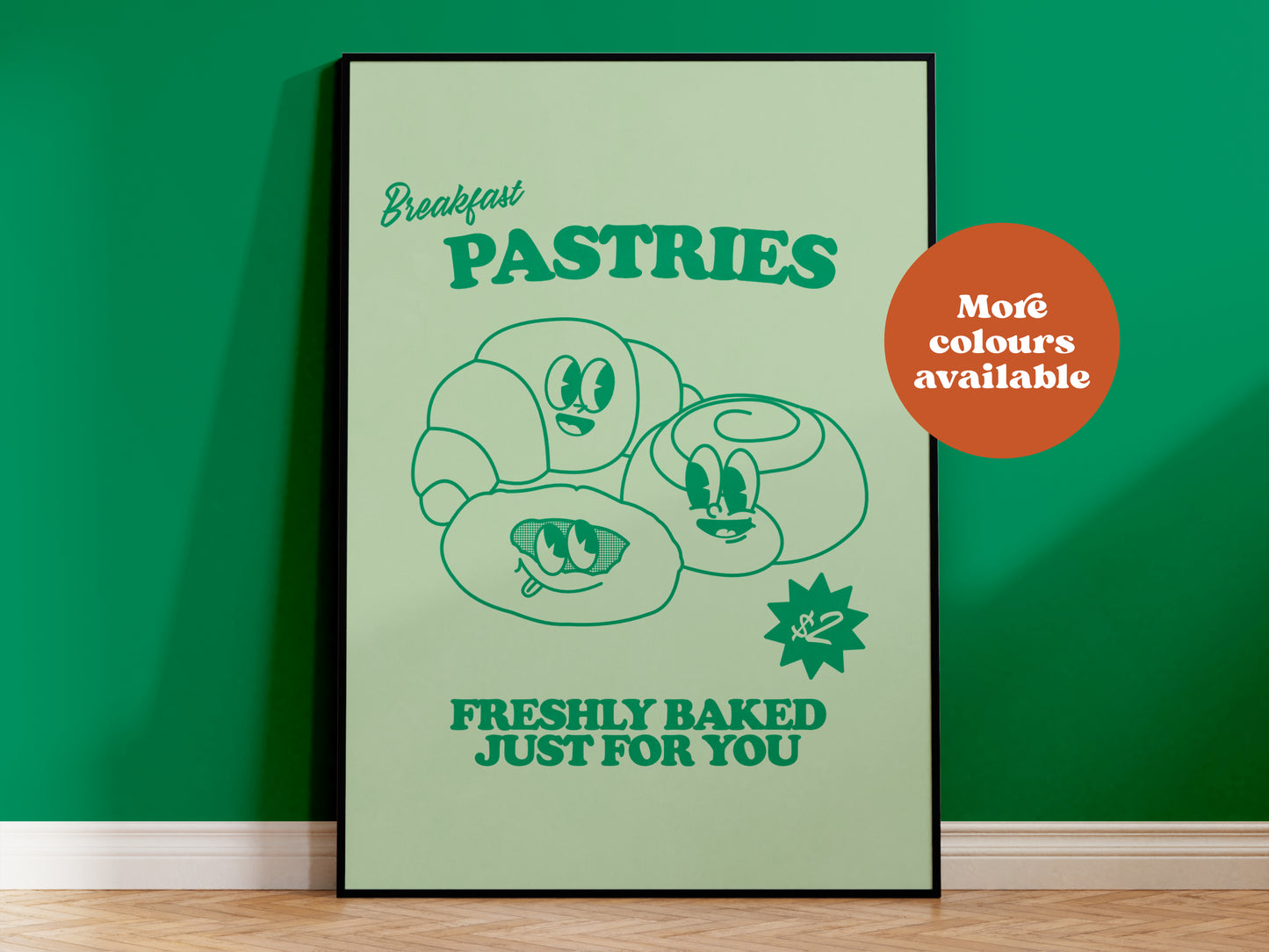 Breakfast Pastries Takeaway Print