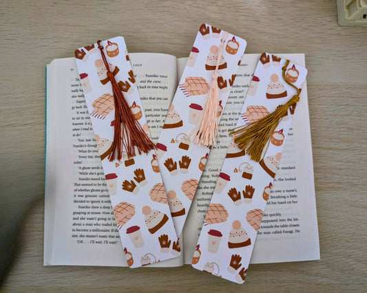 Cosy Season Christmas Autumn Tassel Bookmark
