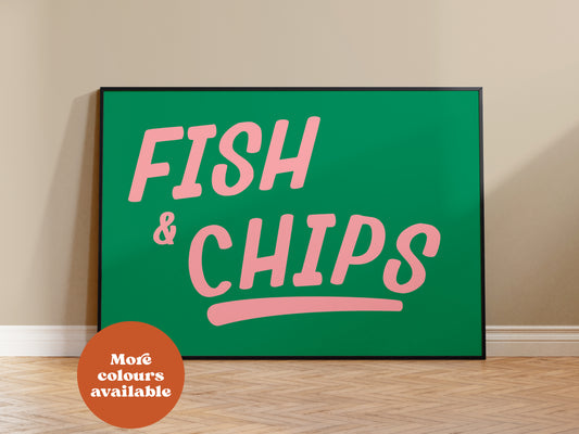 Fish and Chips Print