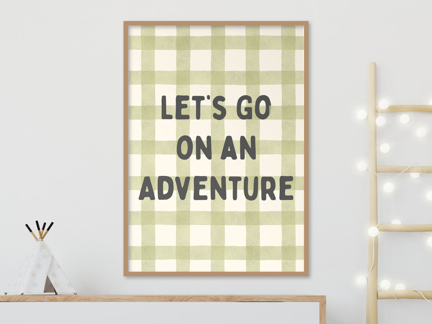 Let's Go On An Adventure Camping Van Kids Print