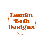 Lauren Beth Designs logo text with stars