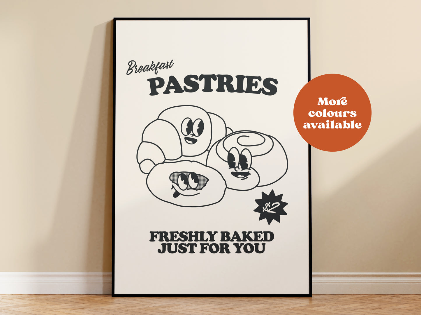 Breakfast Pastries Takeaway Print