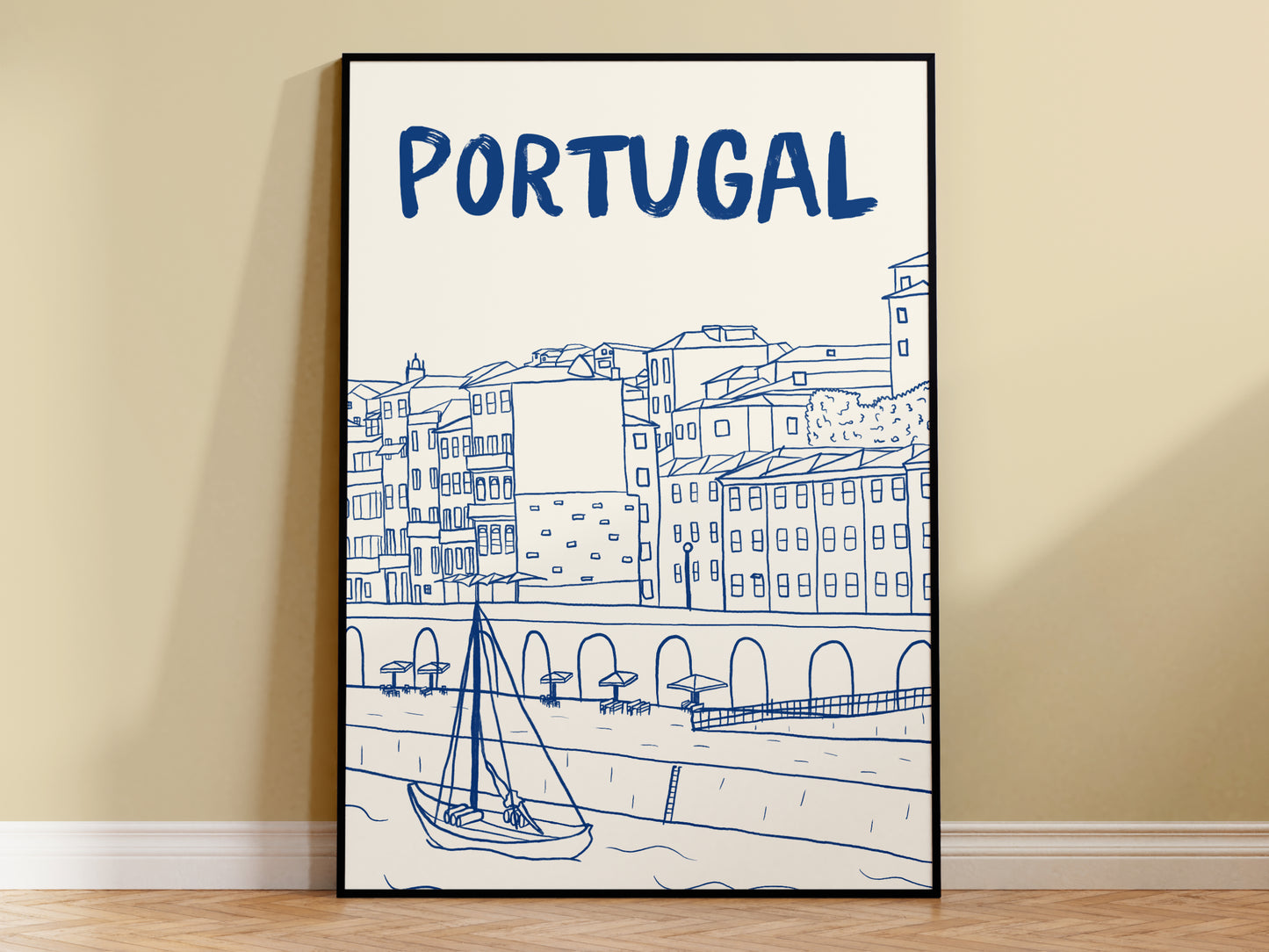 Portugal Painted-Style Print