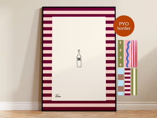 PYO Border - Vino Print