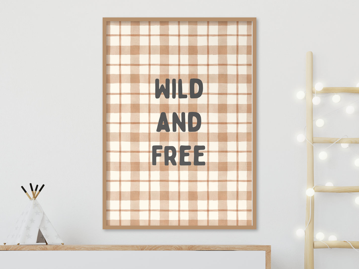 Wild and Free Camping Van Kids Print