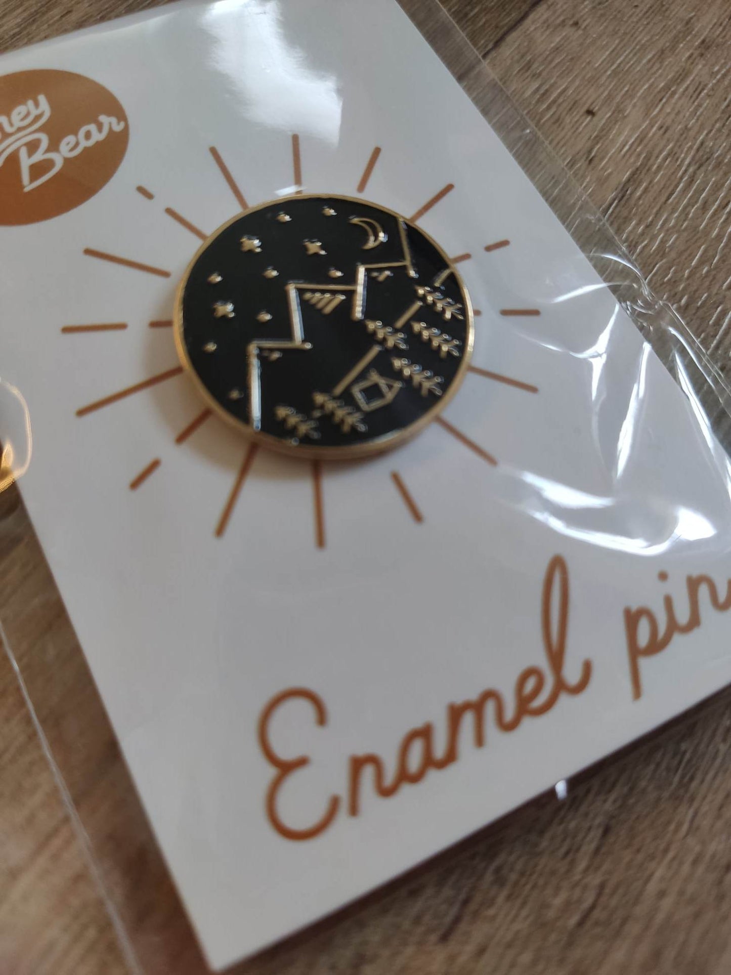 Mountain adventure enamel pin