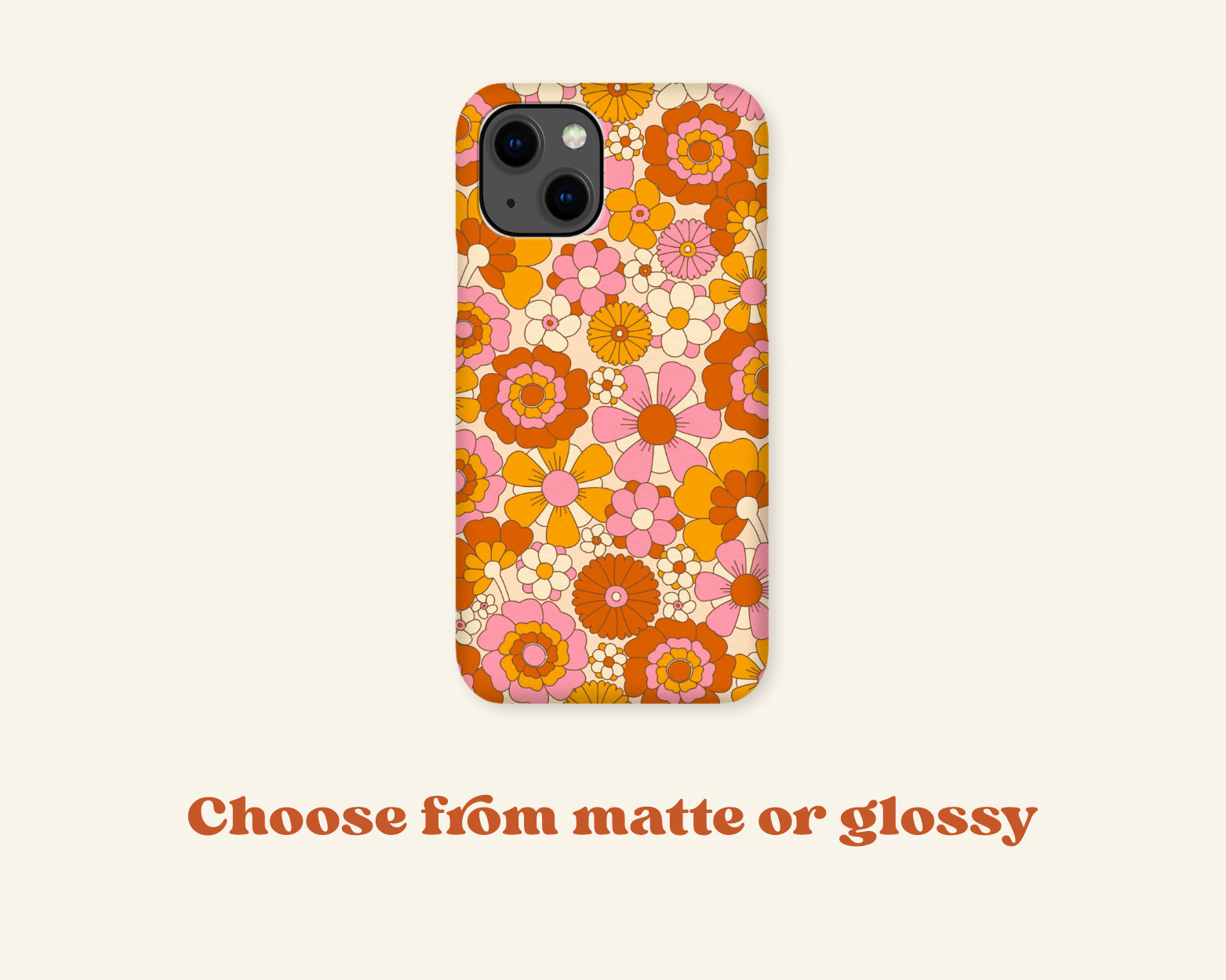 70s flower tough phone case laurenbethdesigns