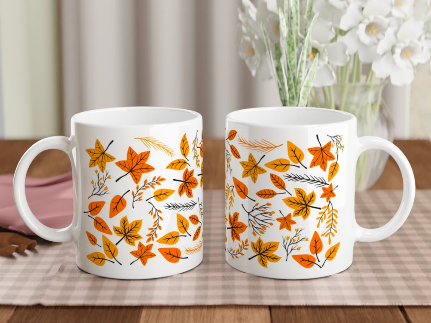 Autumn leaves mug