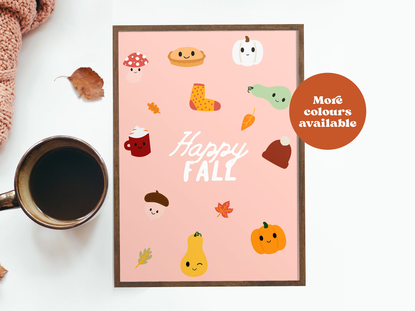 Happy autumn / fall print