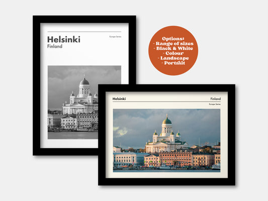 Helsinki Finland Travel Print - City Series