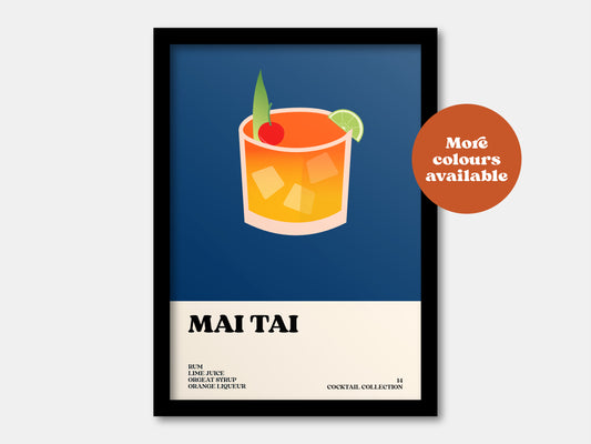 Mai Tai Cocktail Print