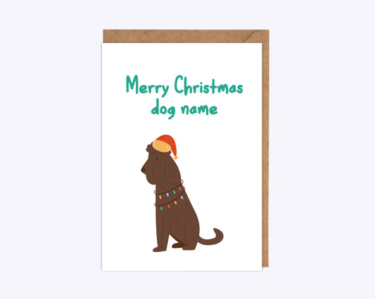 Personalised Poodle Doodle Christmas card