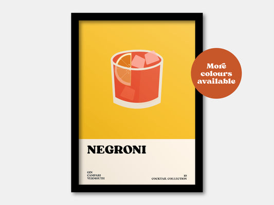 Negroni Cocktail Print