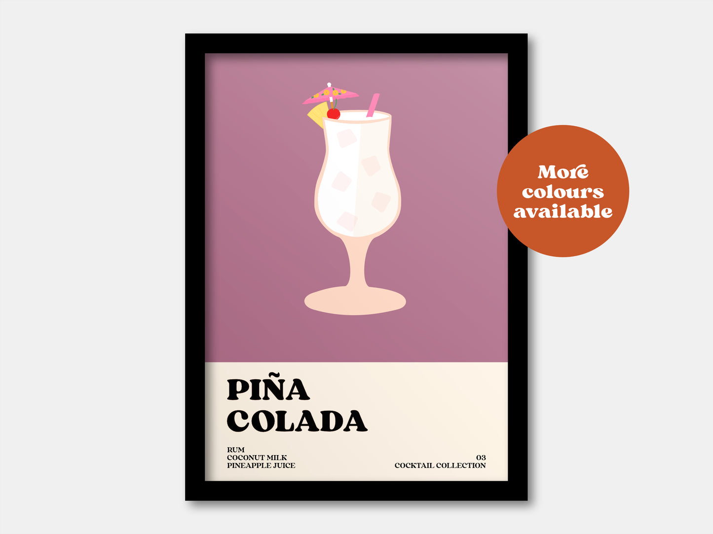 Pina Colada Cocktail Print