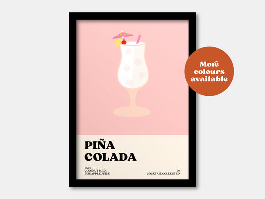 Pina Colada Cocktail Print