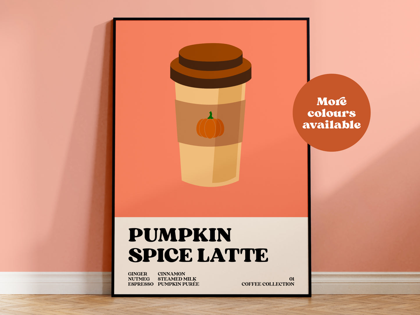 Pumpkin Spice Latte Coffee Print