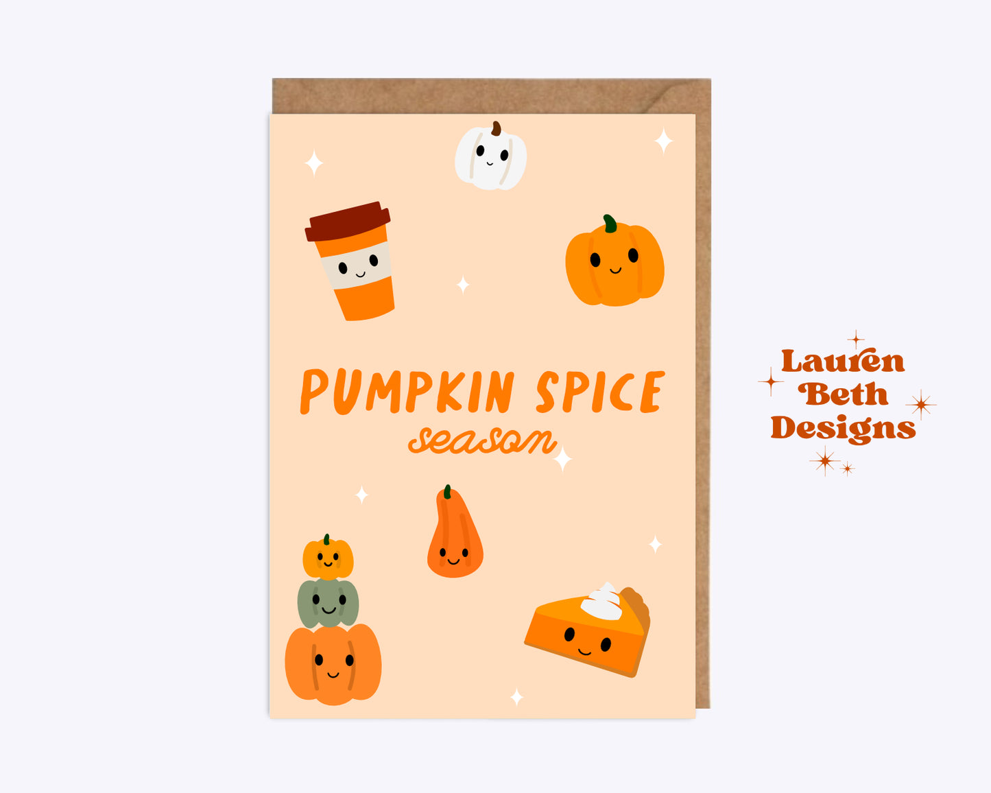 Pumpkin spice season card