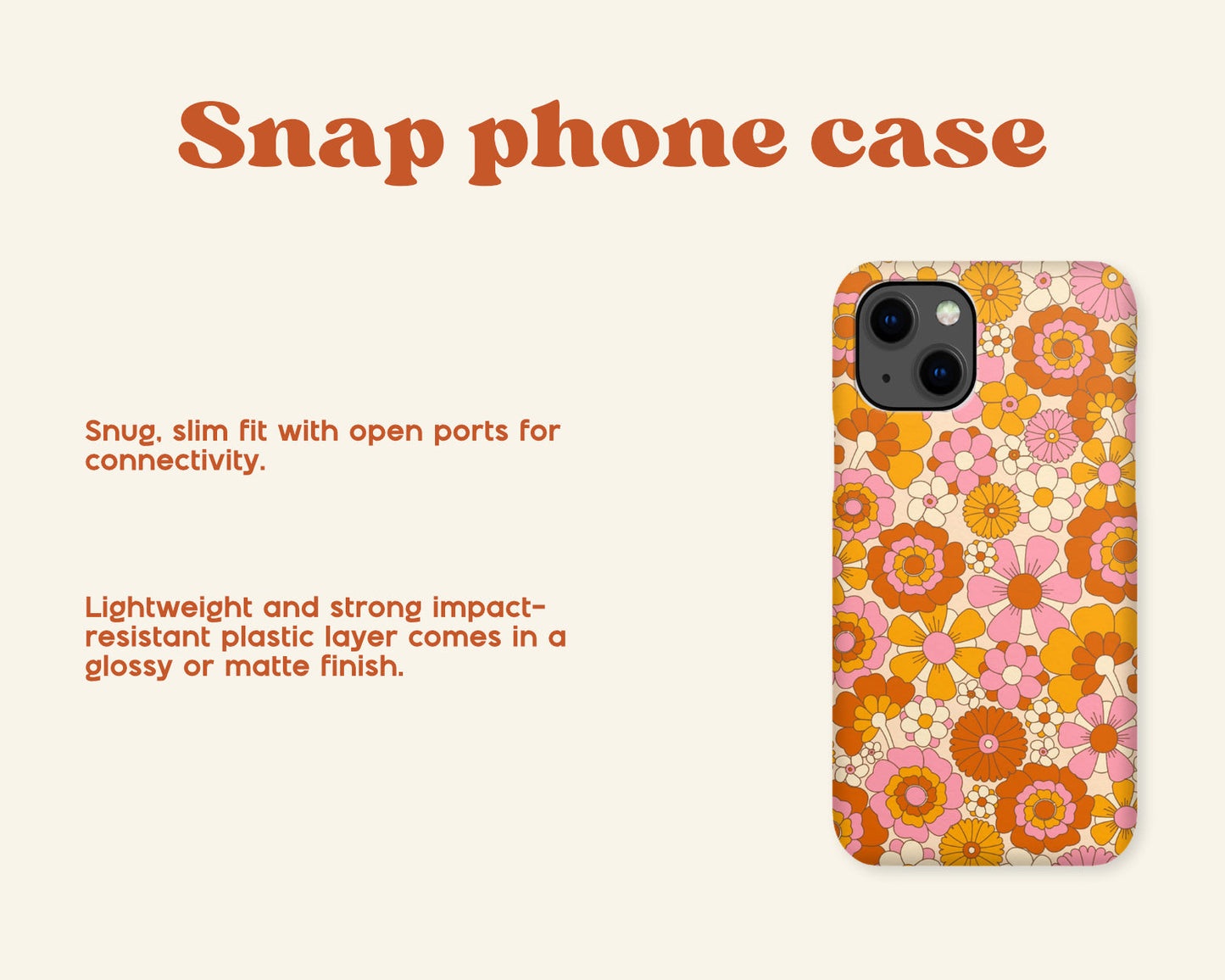 Autumn leaves snap phone case