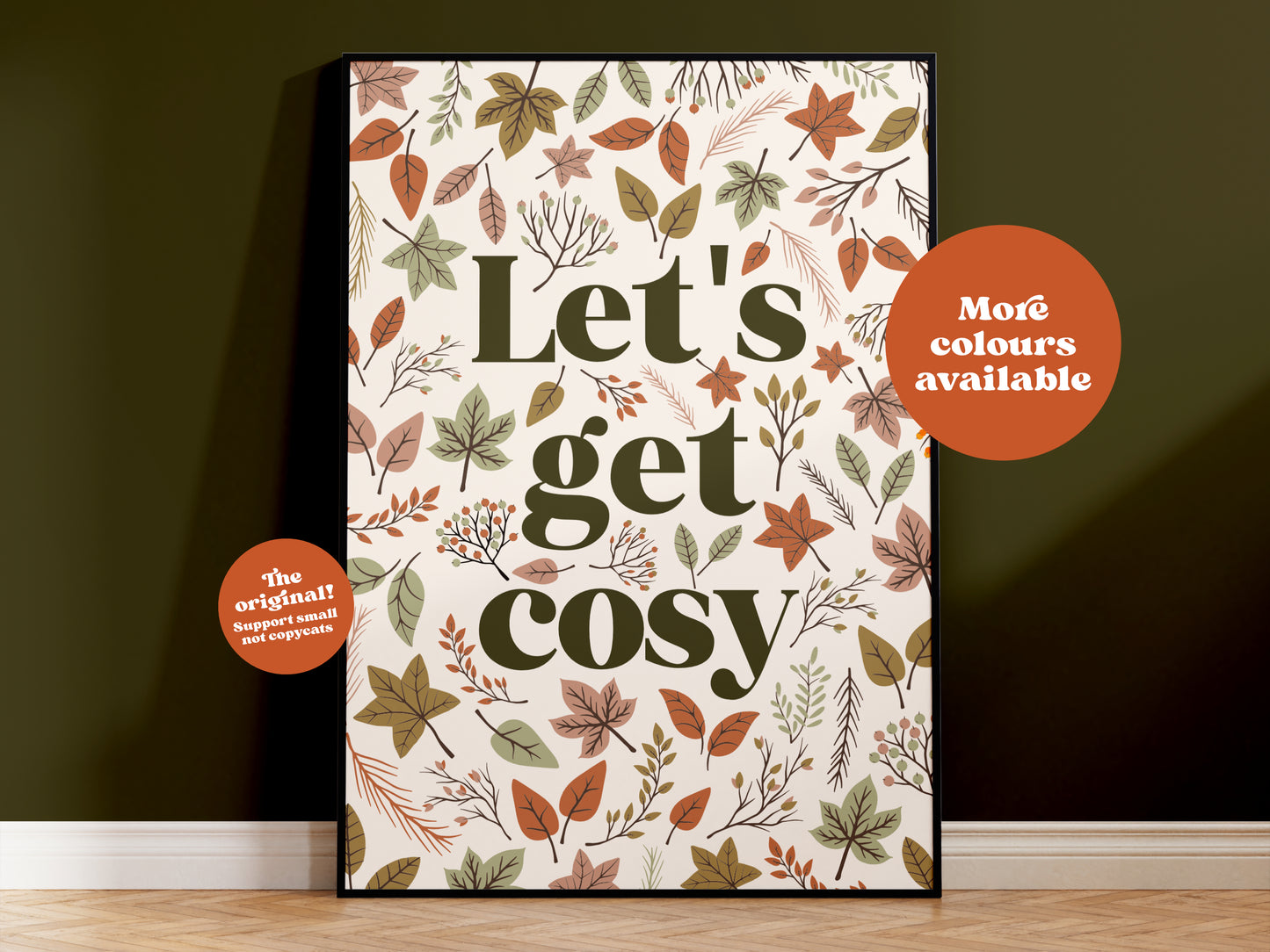 Let's get cosy print