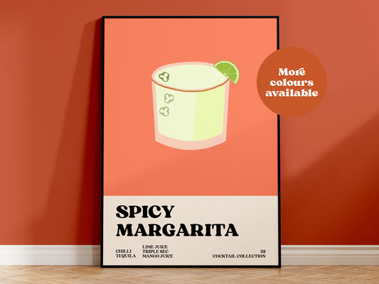 Spicy Margarita Cocktail Print