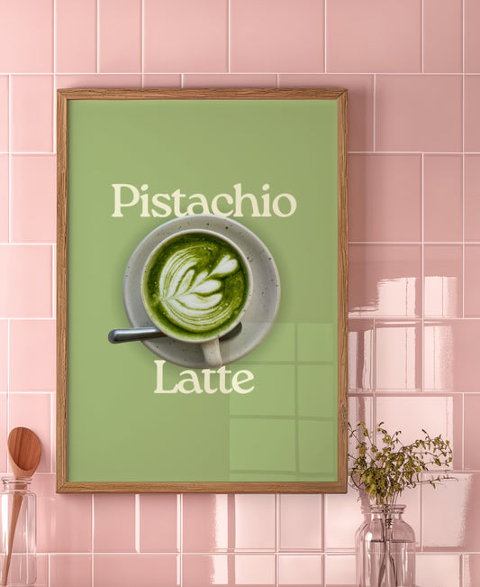 Pistachio Latte Photo Print
