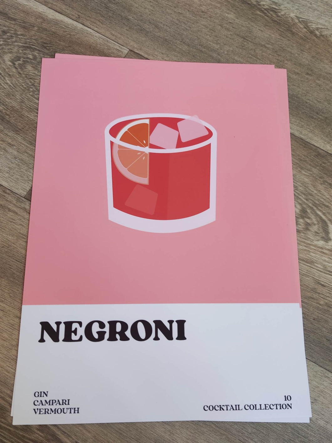 Second Print - A4 Negroni