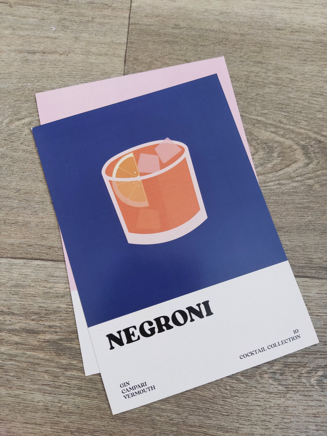 Second Print - A6 Negroni Blue