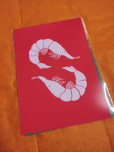 Load image into Gallery viewer, Second Print - A5 Red Prawns
