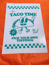 Load image into Gallery viewer, Second Print - A3 Green Taco Time
