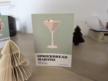 Load image into Gallery viewer, Gingerbread Martini Recipe Christmas Card
