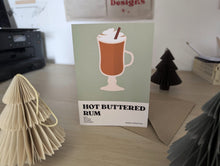 Load image into Gallery viewer, Hot Buttered Rum Recipe Christmas Card
