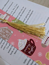 Load image into Gallery viewer, Merry and Bright Scandi Christmas Tassel Bookmark
