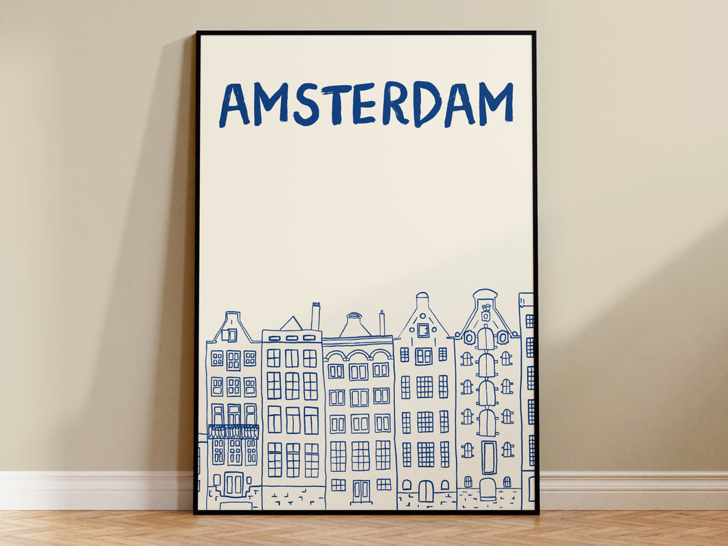 Amsterdam Painted-Style Print