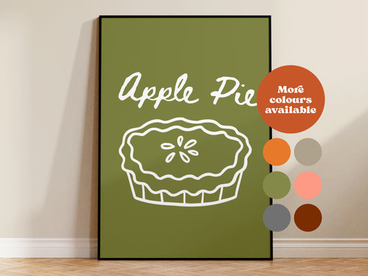 Apple Pie Painted Print