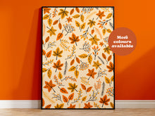 Load image into Gallery viewer, Autumn Leaf Pattern Print
