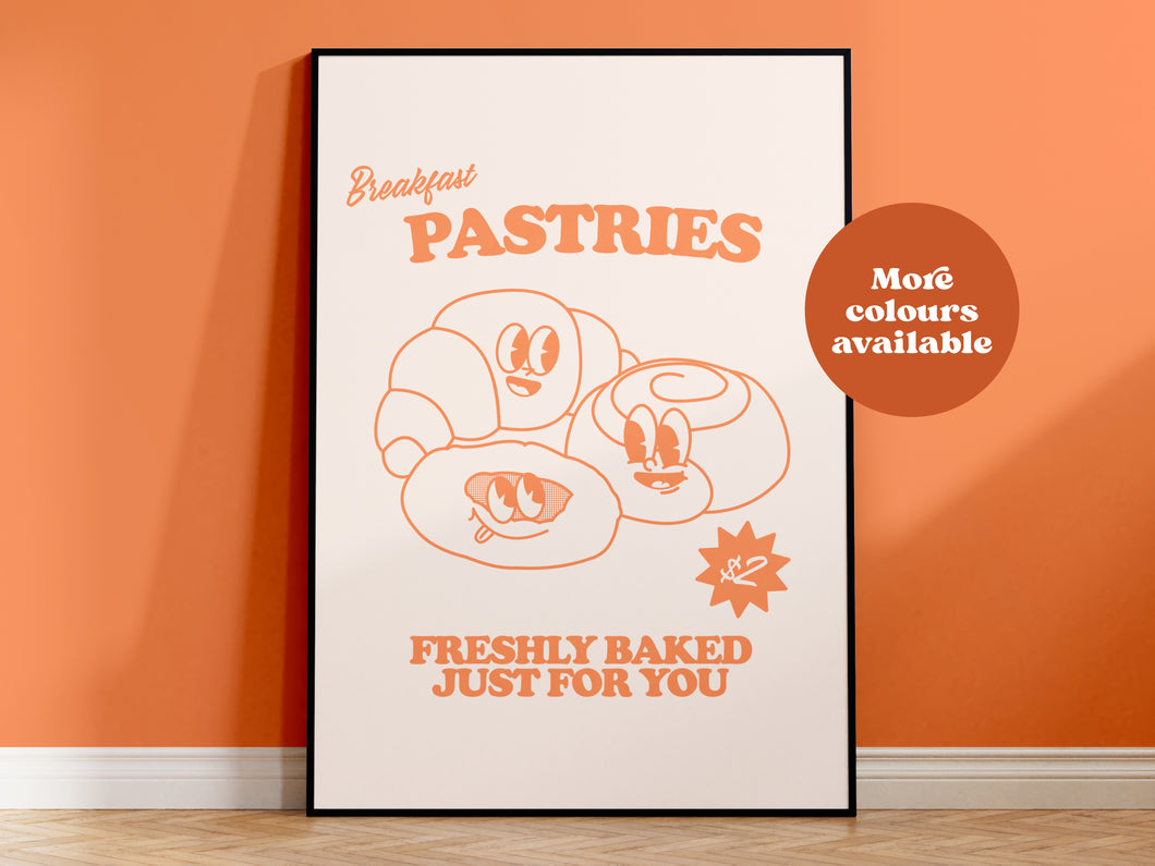 Breakfast Pastries Takeaway Print