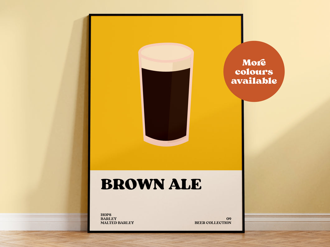 Brown Ale Beer Print