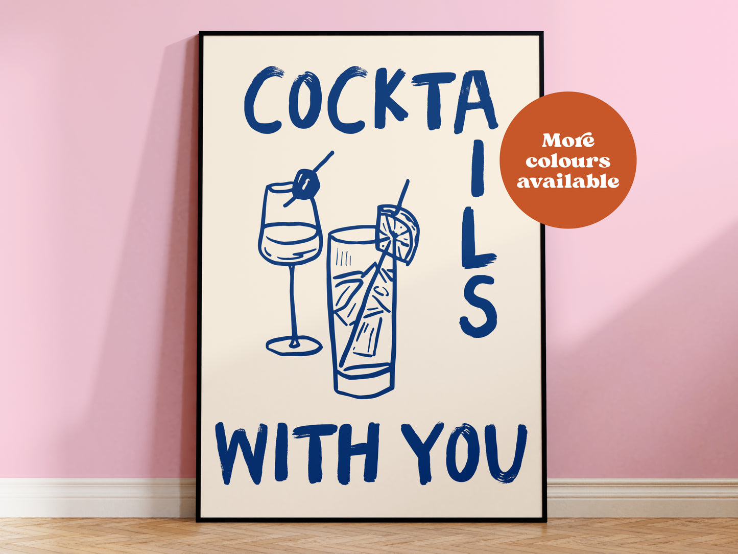 Cocktails with you Print