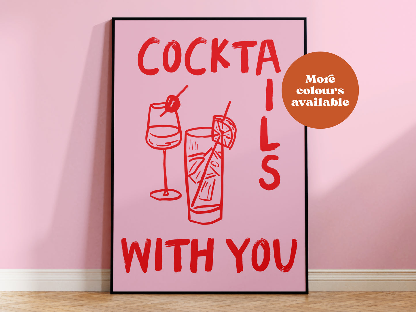 Cocktails with you Print