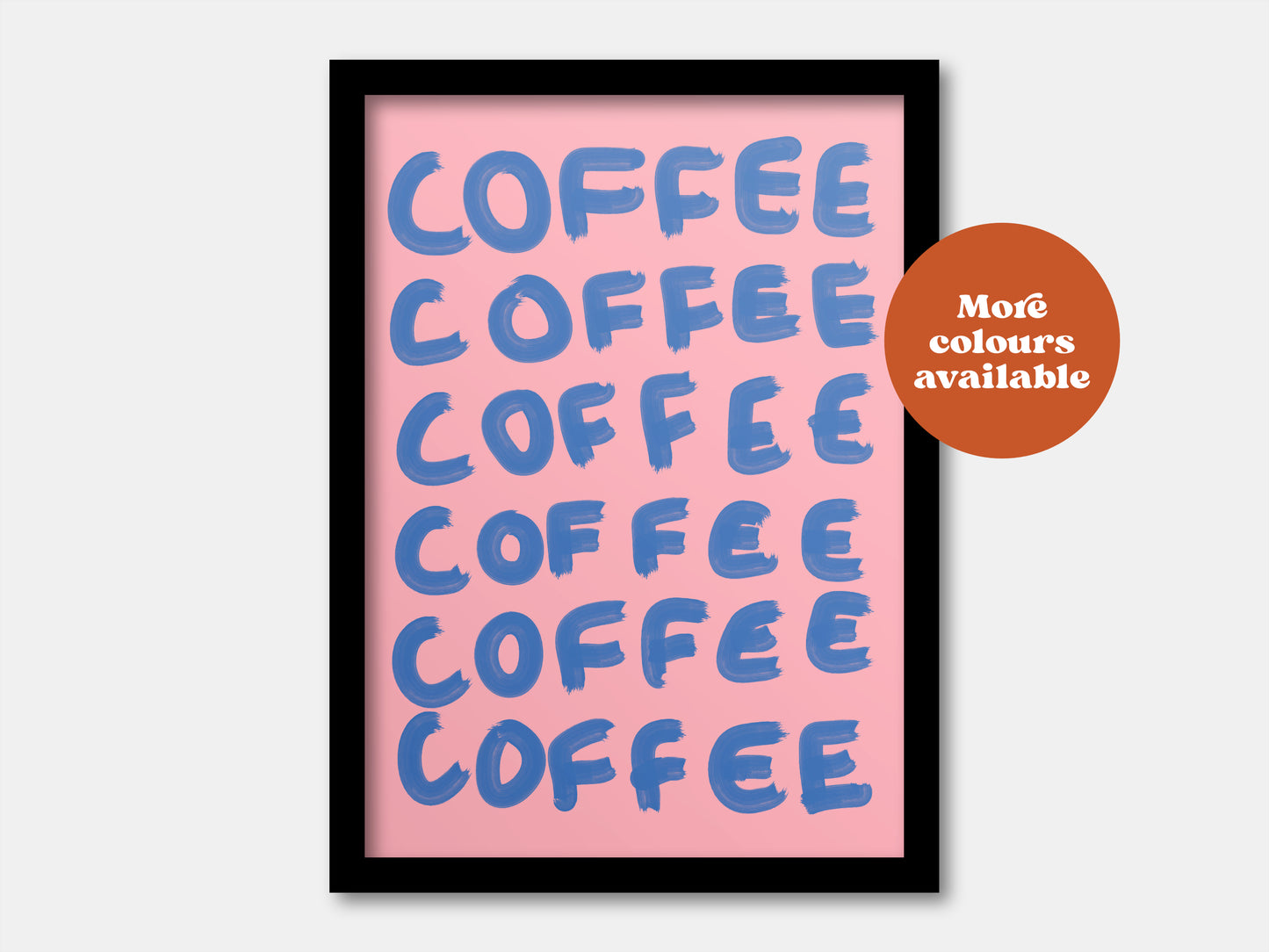 Coffee Painted-Style Print