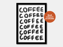 Load image into Gallery viewer, Coffee Painted-Style Print
