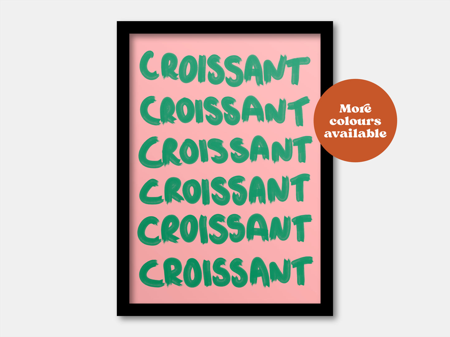 Croissant Painted-Style Print