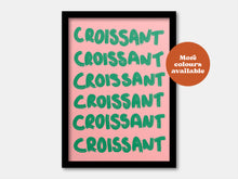 Load image into Gallery viewer, Croissant Painted-Style Print
