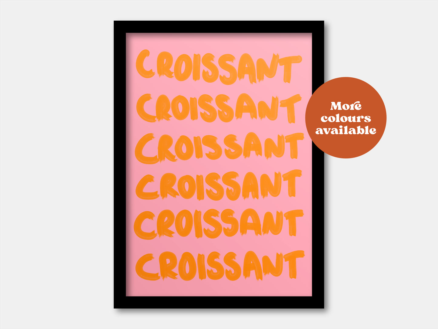 Croissant Painted-Style Print