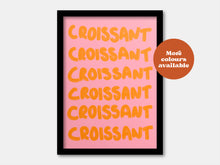 Load image into Gallery viewer, Croissant Painted-Style Print
