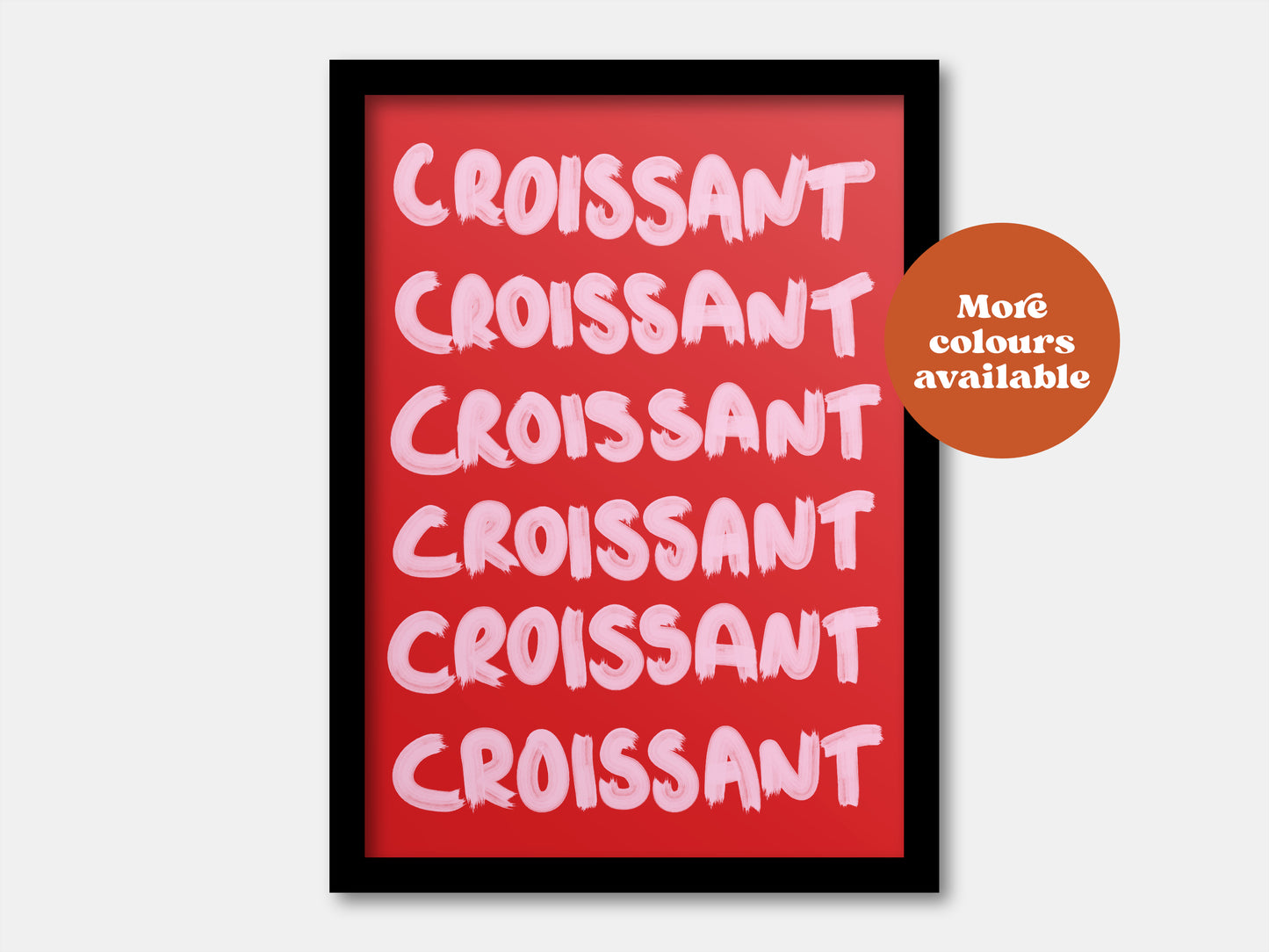 Croissant Painted-Style Print